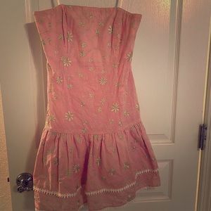 Lilly Pulitzer white label embroidered dress size2